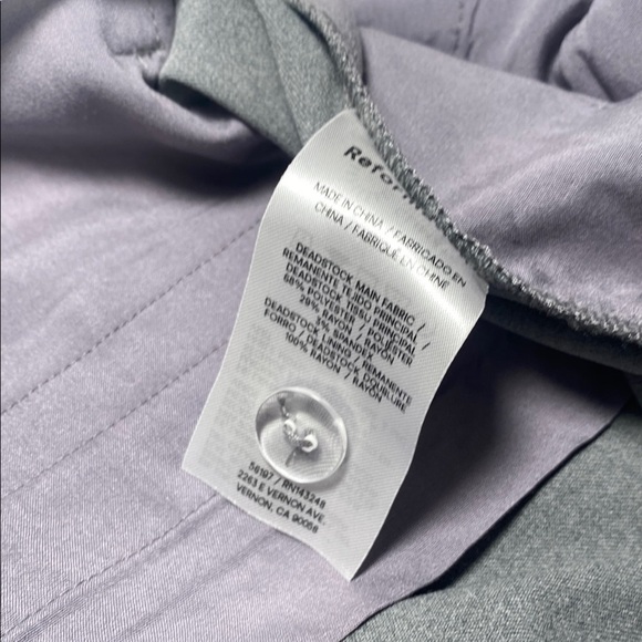 Reformation Alex Mid Rise Pant In Grey Twill, SZ 8, NWT - Picture 14 of 16